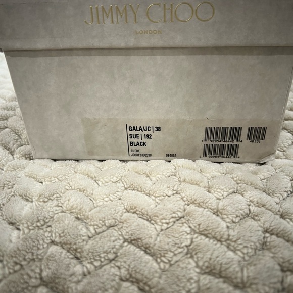 Jimmy Choo Black Flats with Gold Emblem - Picture 6 of 7